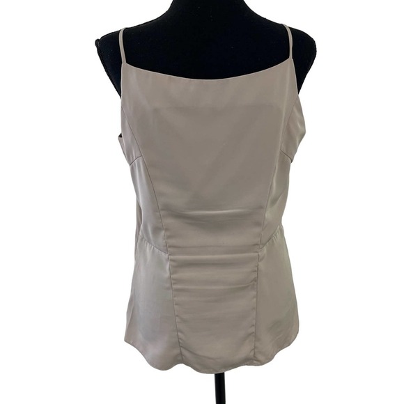 Ellen Tracy Tan Lace Spaghetti Strap Top 8 - Picture 4 of 7